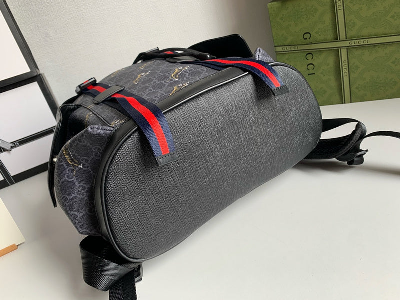 LGP22 Men  Bag 34-42-16CM Leather knapsack bags